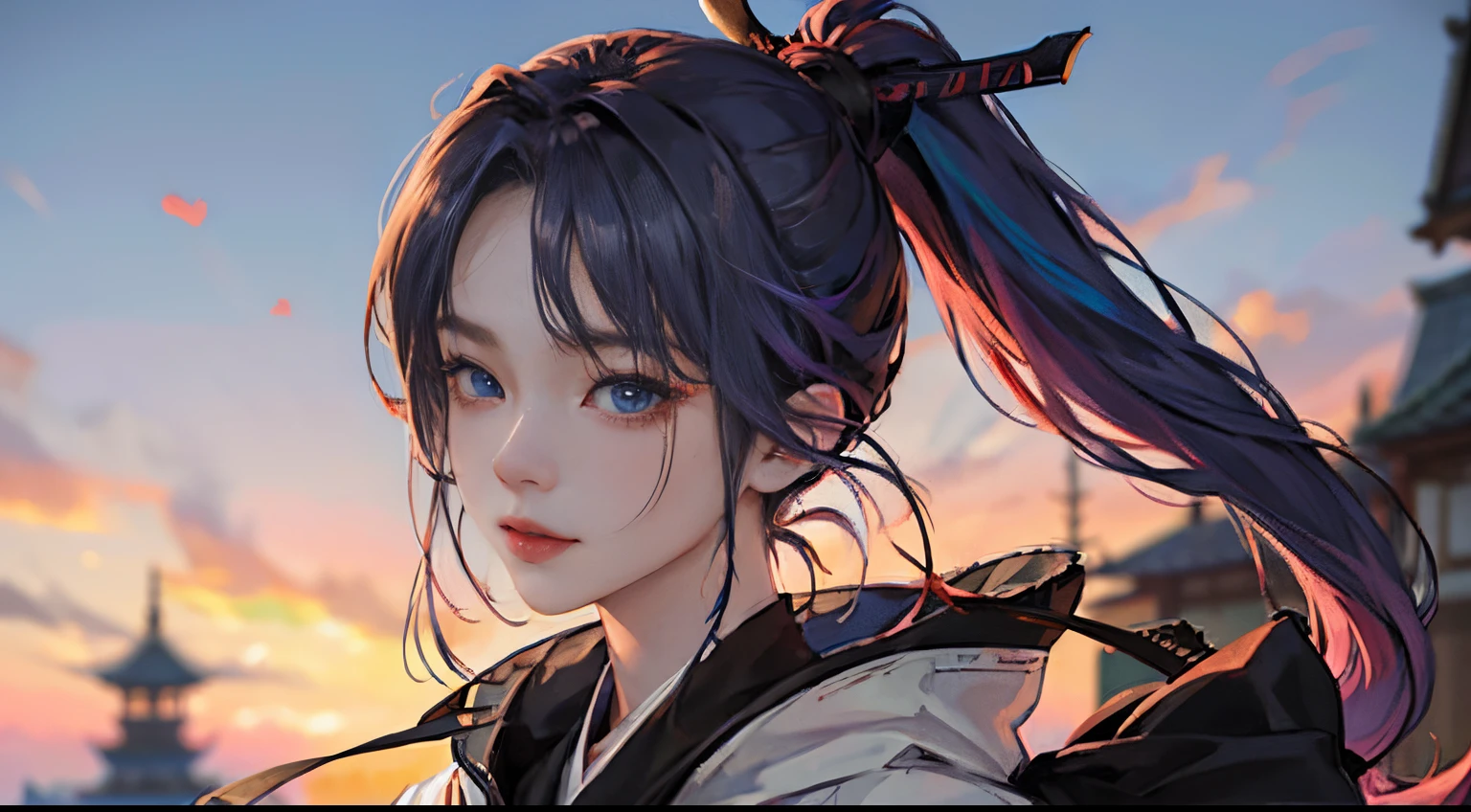 1人の女性、 Look at the viewer,
Her upper body, Her beautiful blue eyes, Pink hair with twin tails, Moles under her eyes, Plump and glossy lips, Heart-shaped choker,Female ninja 、stealth、Ninja Black Costume、Black mask、Looking at the viewer, smiling at the viewer. .. .. .. .. .. .. .. .. .. .. .. .. .. .. .. .. .. .. .. .. .. .. .. .. .. .. .. .. .. .. .. .. .. .. .. .。.。.。.。.。.。.。.。.。.。.。.。.。.。.。.。.。.。.。.。.。.。.。.。.。.。.。.。.。.。.。.。.。.。.。.。.。.。.。.。.。.。.。.。.。.。.3D, cyberpunk style short clothes、, of the highest quality, 8K, Detailed skin texture, Detailed Cloth Texture, beautifull detailed face, Intricate details, Female ninja、Kunoichi、Ninja Outfit、Edo townscape、morning landscape edge lighting, Side lighting, Cinematic lighting, Ultra high definition, 8K UHD, Film grain, Best Shadows, Delicate, Facing the viewer, front facing