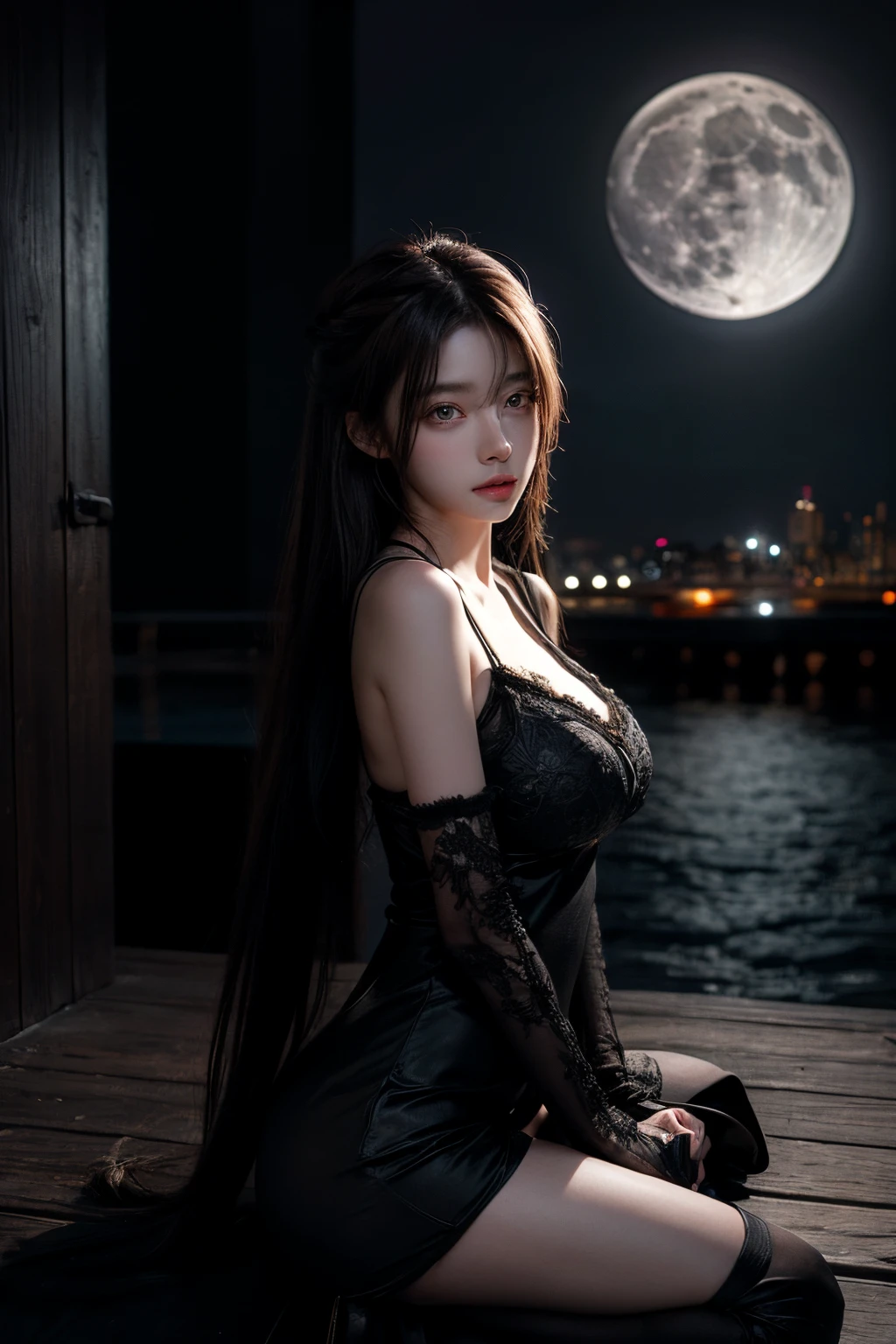 (masterpiece, best quality:1.2), 1 Girl, Solitary, Deep in Wonderland,Moonlight falls like water,Foggy Room,The heroine's figure is vaguely visible,Like a fairy in a painting,Slender sexy legs,Very beautiful legs,Leaking sexy legs,Large Breasts,美丽而又带着一丝mystery的色彩。Her face is beautiful and delicate,Like a finely carved jade,Showing extraordinary beauty。The eyebrows are so pretty,The waves in my eyes are like twinkling stars,Show the light of perseverance and wisdom。The bridge of the nose is straight,Cherry lip color,The slightly upturned corners of the mouth reveal confidence and calmness。Her face is chiseled,Skin like jade,Reveal healthy glow,Just like fairies, She never eats worldly fireworks。Her makeup is light and delicate,No excessive embellishment,But it is enough to show her temperament and charm。Light foundation highlights the translucence of the skin,A light eyebrow pencil outlines her perfect eyebrow shape,Eye makeup is eye shadow and eyeliner,Make her eyes brighter、Energetic。嘴唇涂上grace的口红,Add a touch of charm and sophistication。她的衣服grace别致,Clothes fluttering,As if the wind will blow it up at any time,Drifting away。既不失grace,She also showed her extraordinary ball skills。Swaying with her movements。Her hair was tied back casually.,Secure with a jade hairpin,A few strands of hair fluttering gently in the wind,Add a touch of softness。Her figure looms in the fairyland,宛如一道Large Breasts美丽的风景线,Attracted everyone's concern。She seems like a fairy in wonderland,Large Breasts美丽、grace、mystery、Full of power。