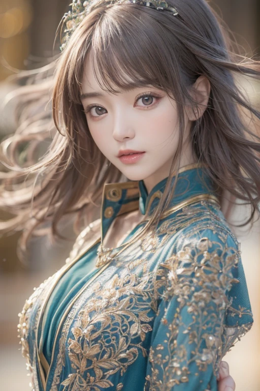 masterpiece, 1 beautiful girl, Detailed eye, Swollen eyes, top-quality, 超A high resolution, (reality: 1.4), 电影灯光,very extremely beautiful, Beautiful skins, A slender,(A hyper-realistic), (hight resolution), (8K), (ighly detailed), ( Best Illustration), (beautifully detailed eyes), (ultra-detailliert), 详细的脸