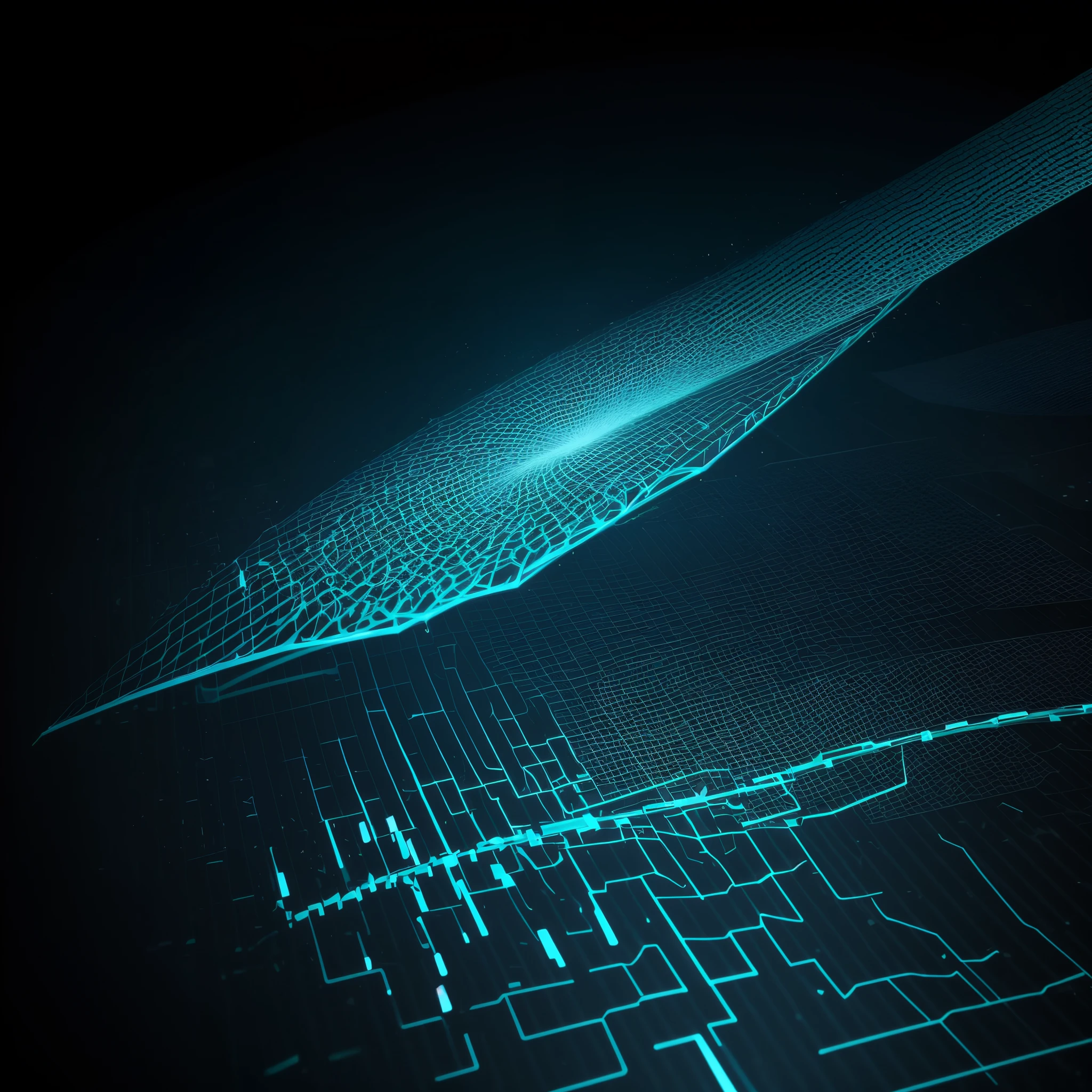 Engaging 3D visualization featuring stunning graphs、glinting