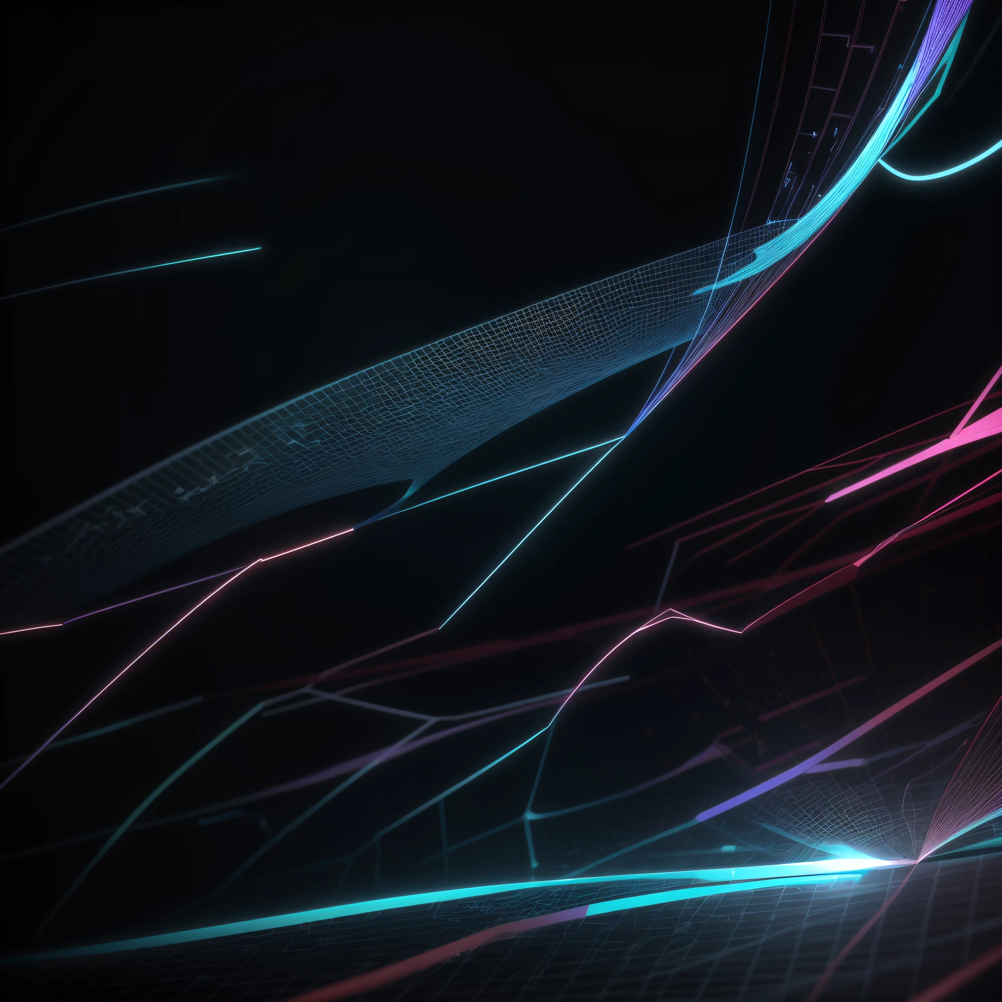 Engaging 3D visualization featuring stunning graphs、glinting