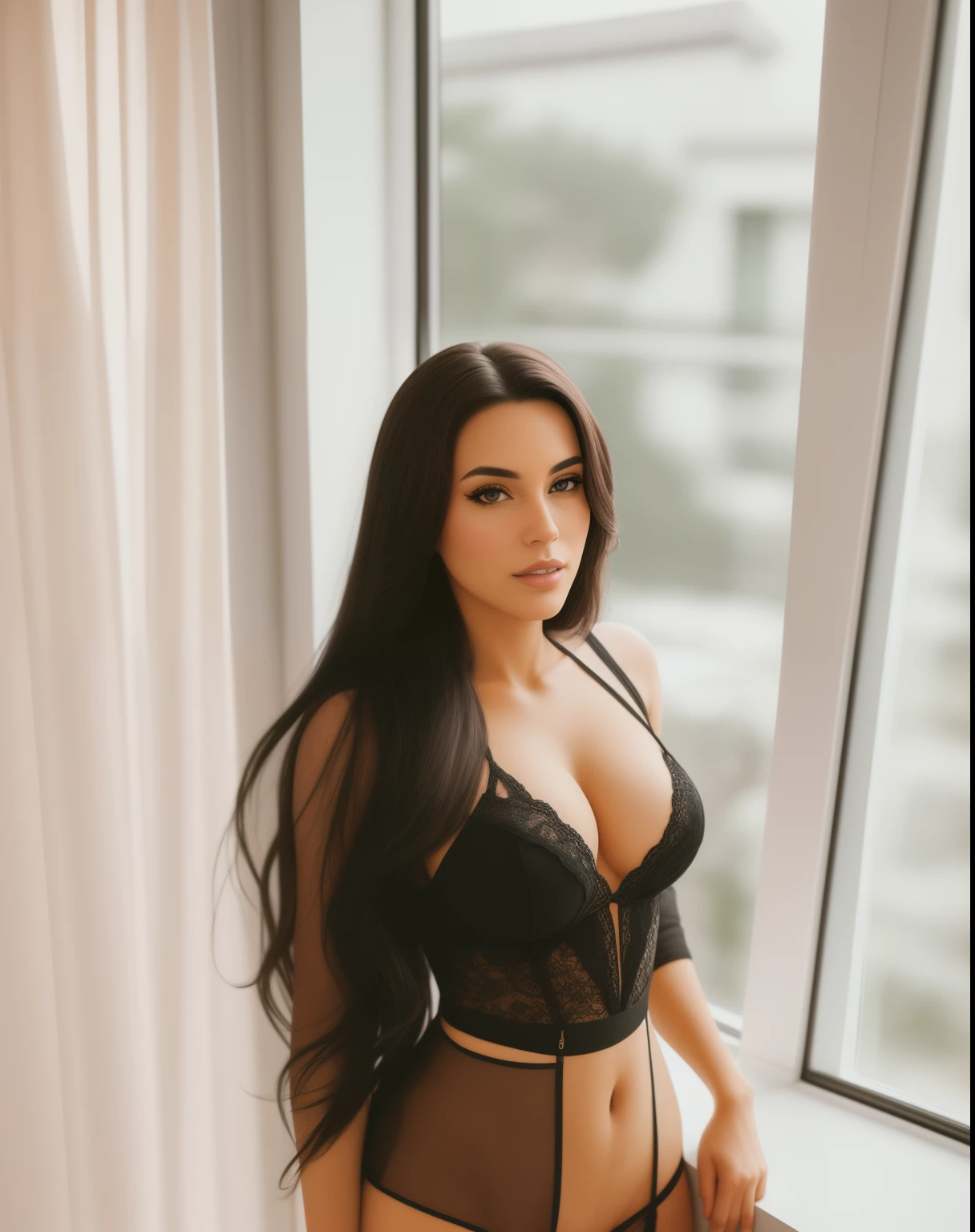 there is a woman standing in front of a window with a magazine, Violeta Myers, Ayahausca, angelawhite, imagem de perfil, Malika Favre, senhora sedutora, Alanis Guillen, Lorena Avarez, Garota sexy, Jovana Rikalo, Parece Fabiula Nascimento, sexy :8, 3 0 anos de idade mulher