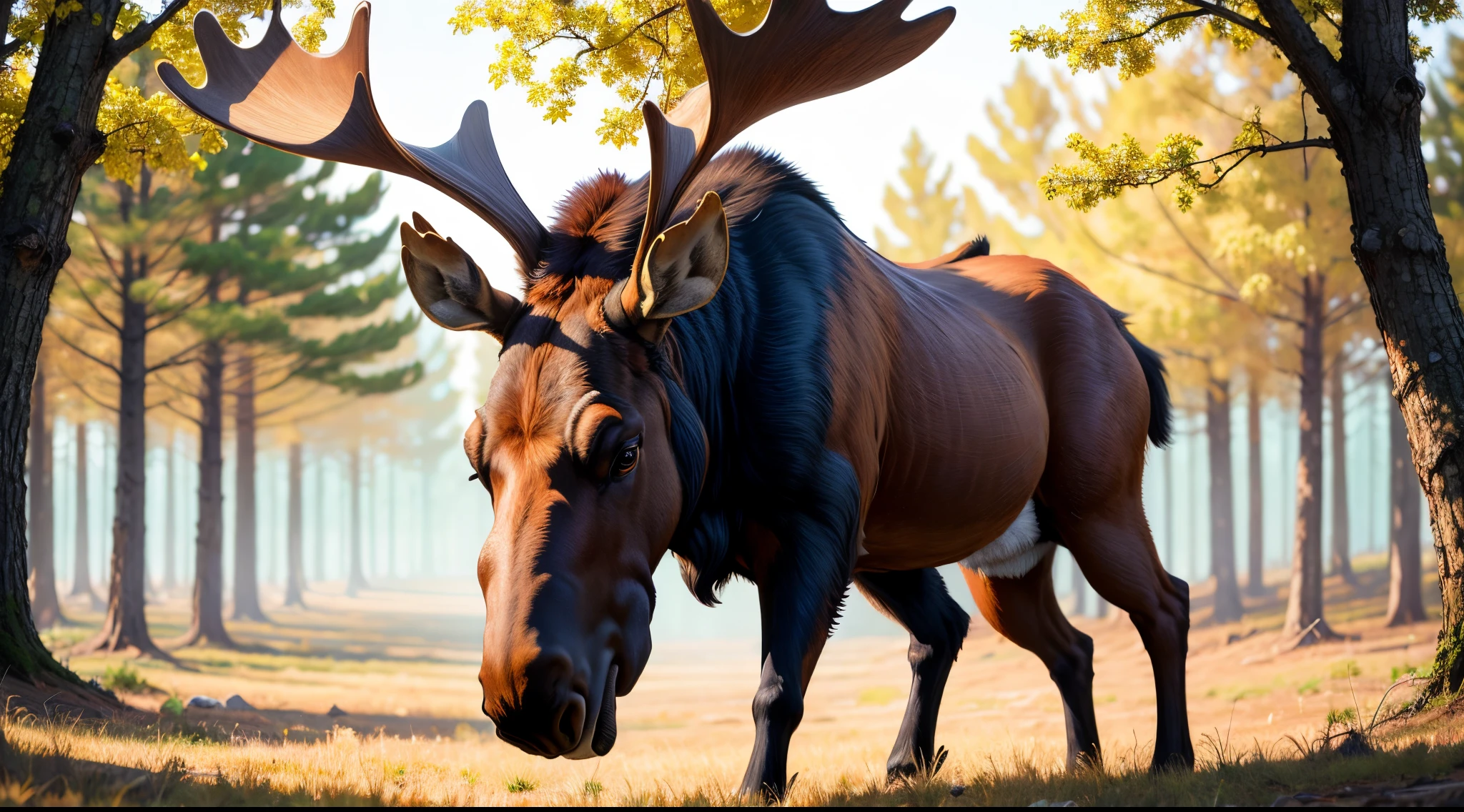 Mystical large moose