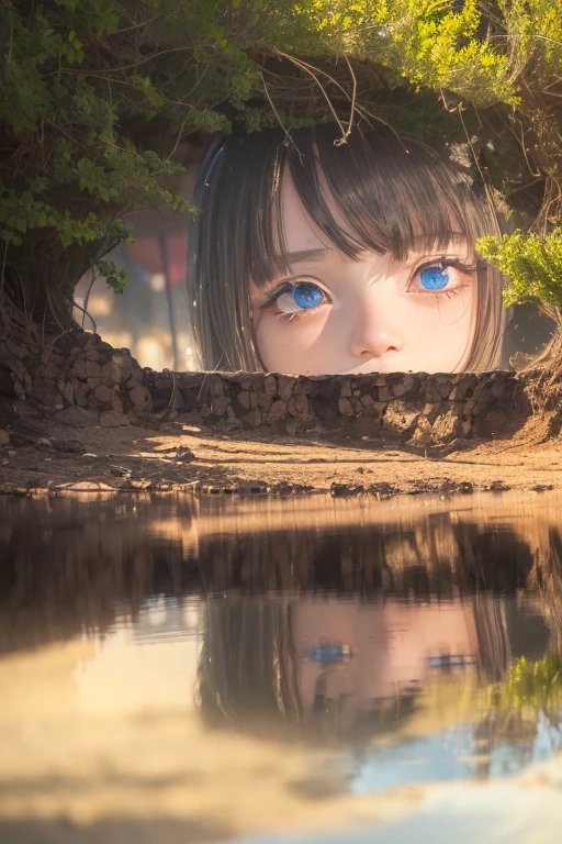 (Little Girl:1.1),,(The human:1.5),
Bangs,(The scenery reflected in the eyes of a crazy person:1.5),