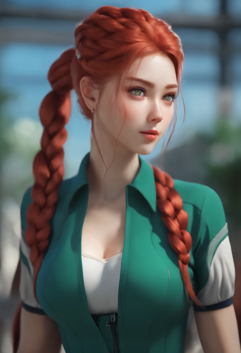 (8k, RAW photo, highest quality),(epic realistic:1.5), a girl, dynamic posture,erotic face,shirt,(detailed eyes:0.8),(looking at the camera:1.4), (highest quality), (best shadow),intricate details,cinematic,((skin:1.4)),interior, (long ponytail ginger hair:1.3),dark studio,(hdr:1.5),detailed, muted colors, freckles