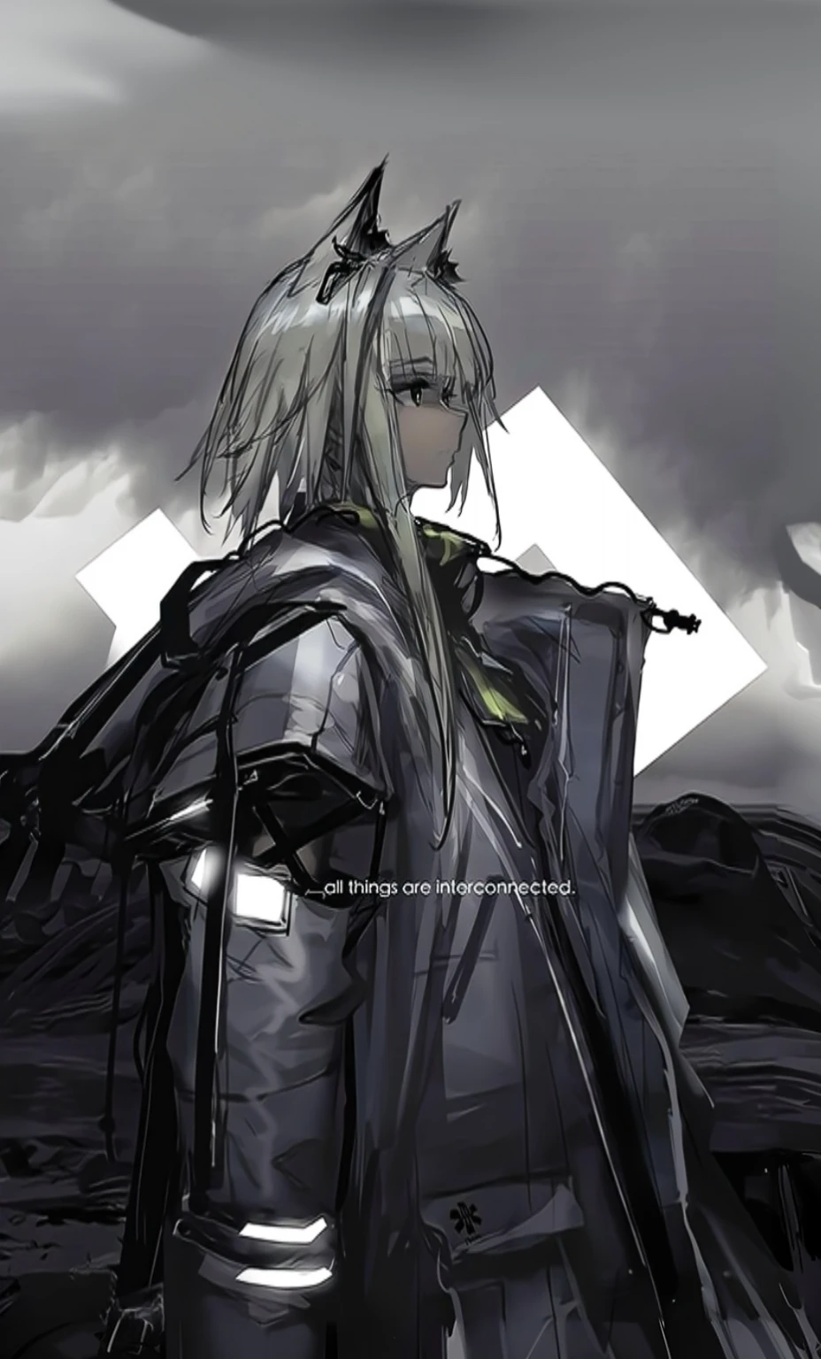 Dark gray and cold tones cloudy