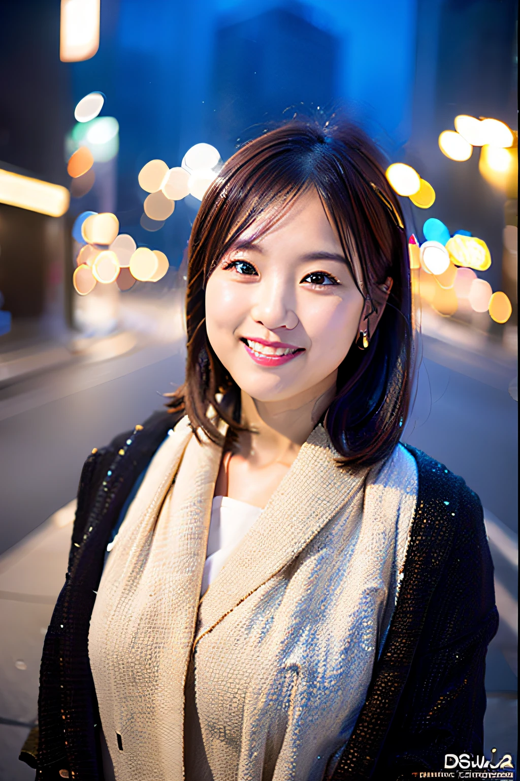 (8k, RAW photo, best quality, masterpiece:1.2), (realistic, photo-realistic:1.37),1girl,(Kpop idol), (aegyo sal:1),cute,cityscape, night, winter, snow, professional lighting, photon mapping, radiosity, physically-based rendering,