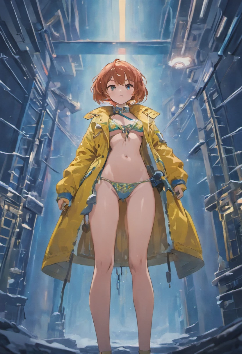 ((high definition)), ((full body)) press photography, ((aviator))((wearing open raincoat and lingerie)), ((Lockheed Vega 5B in the arctic)), ((enchanting)), ((big butt, huge boobs)), ((looking away from the camera)), Detailed, Detailed pretty face, Sharp Focus, (Detailed and intricate), 4k, Leica 35mm F2.8, Fuji Superia Reala 100