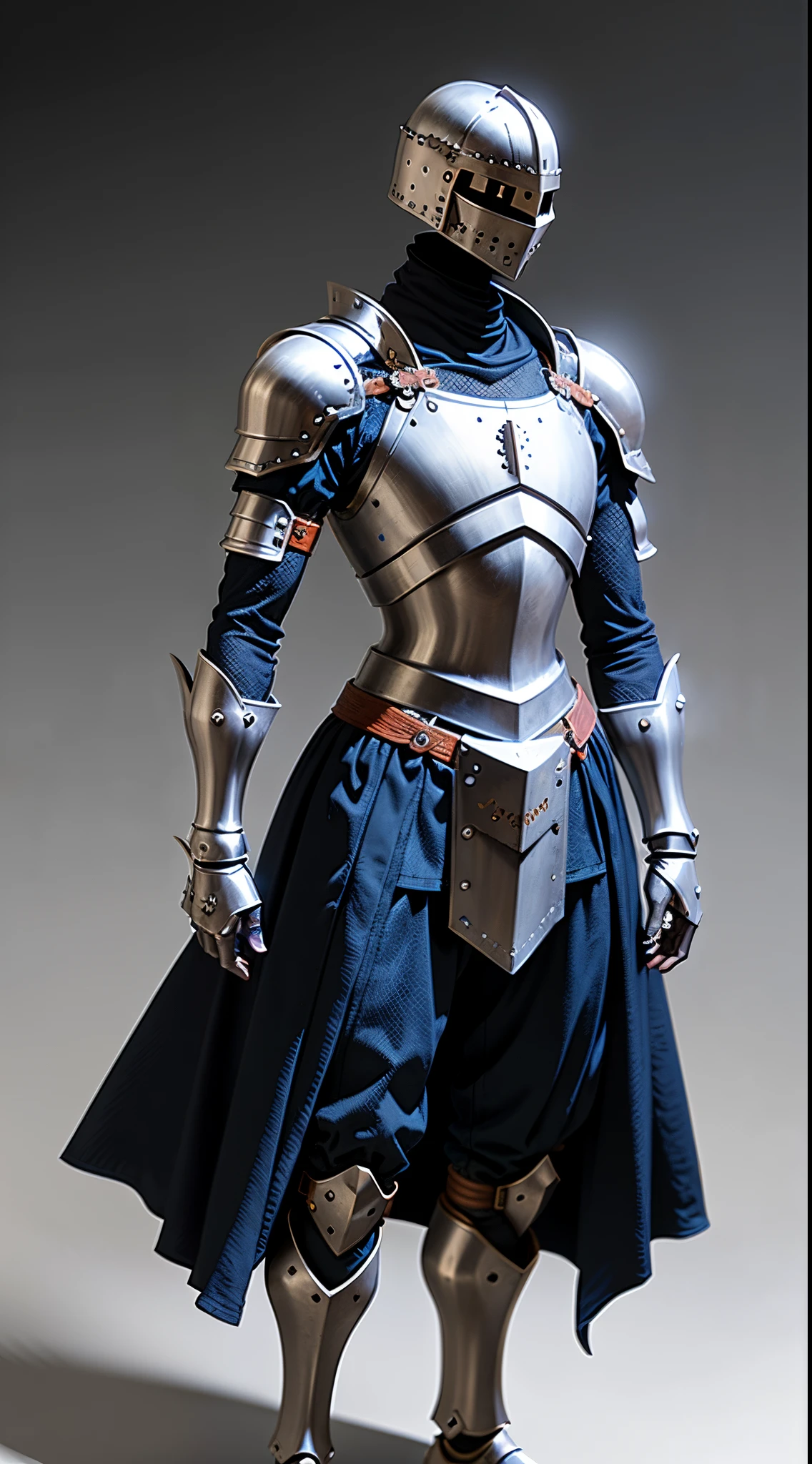medieval knight full plate armor ((intangible, without humans:1.5, Headless:1.5, handless, Legless, no man))
