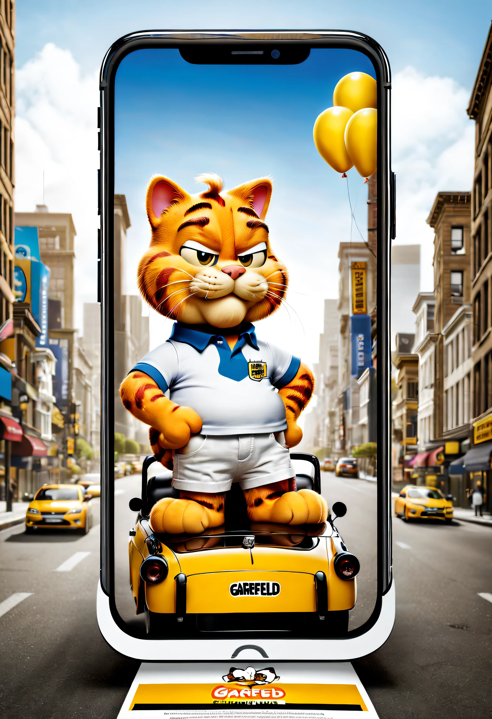 Brand advertising，Creative poster，Garfield Mobile，