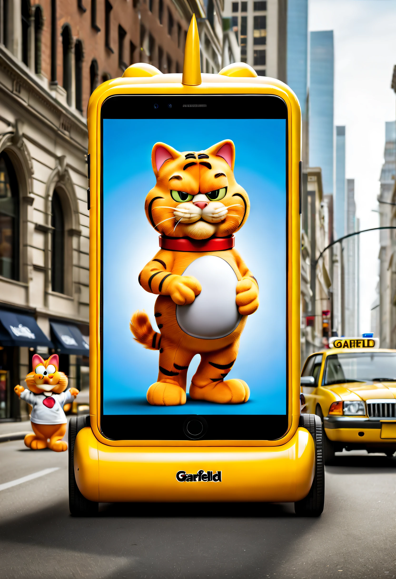 Brand advertising，Creative poster，Garfield Mobile，