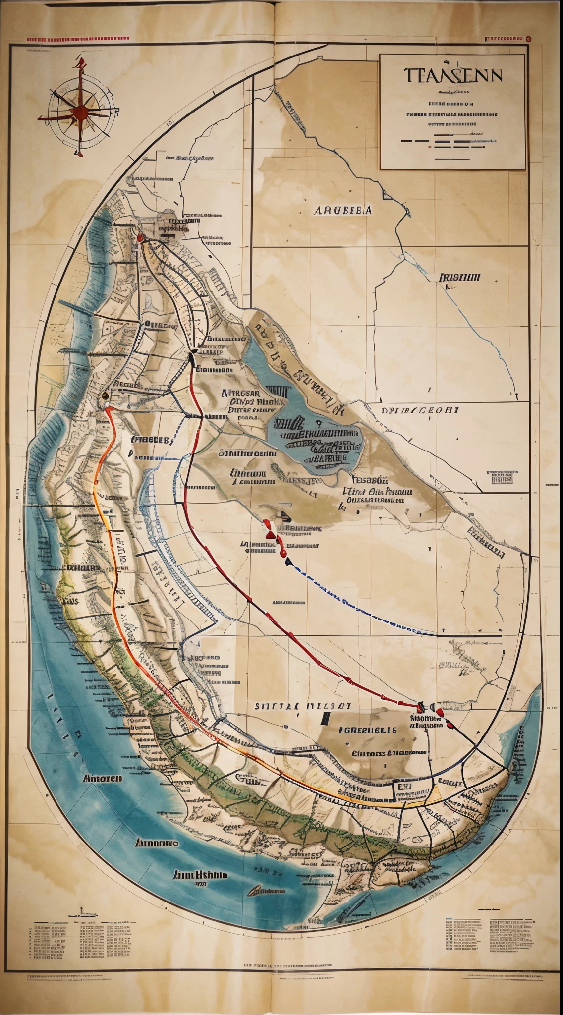 "Create an image illustrating Genghis Khan's strategic brilliance, with a map or strategic plans laid out, showcasing his military prowess in forging a vast empire."