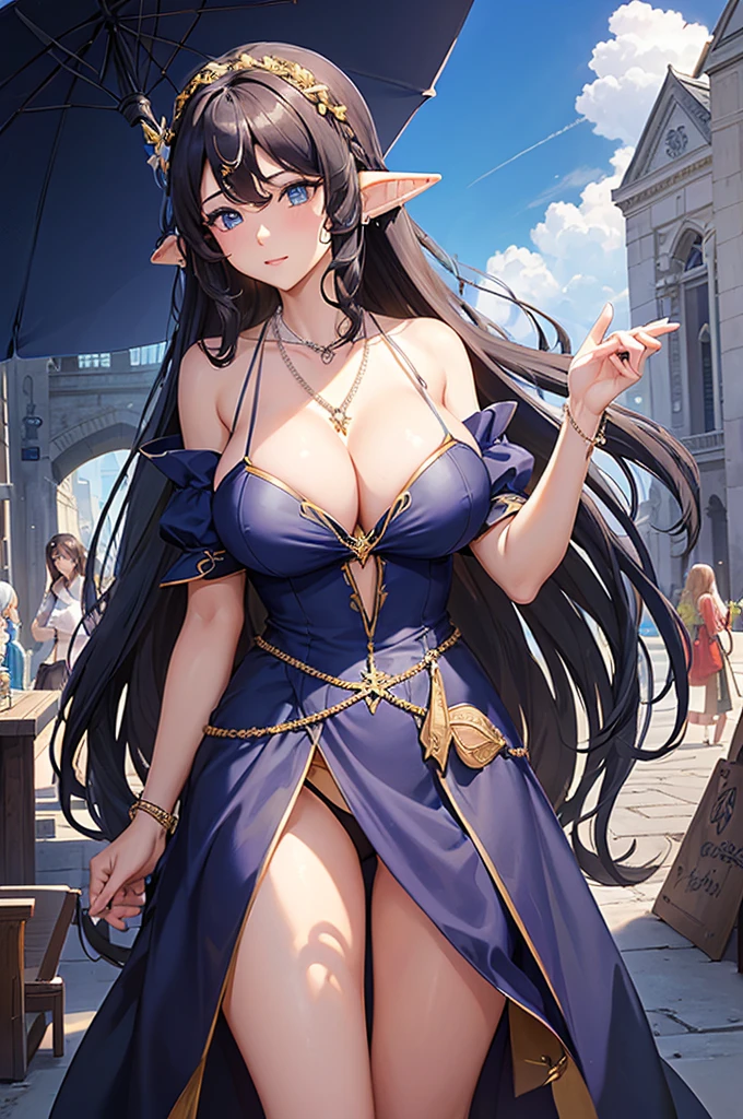 1womanl、(((top-quality)))、{{{{{ighly detailed:1.3}}}}}、((masterpiece))、16K、((((({{{{{A MILF:1.8、elvish:1.8}}}}}、de pele branca)))))、{{{{{A MILF:1.3、nun:1.8、爆乳:1.3、cleavage of the breast、garterbelts}}}}}、{{{{{notre dame:1.3、Colossal breasts}}}}}、(((((a necklace)))))、(((The long-haired、Wavy Hair、Blue eyes)))、cleavage cutout、thick thigh、large breasts、large ass、The wind is beautiful、Otherworldly city、