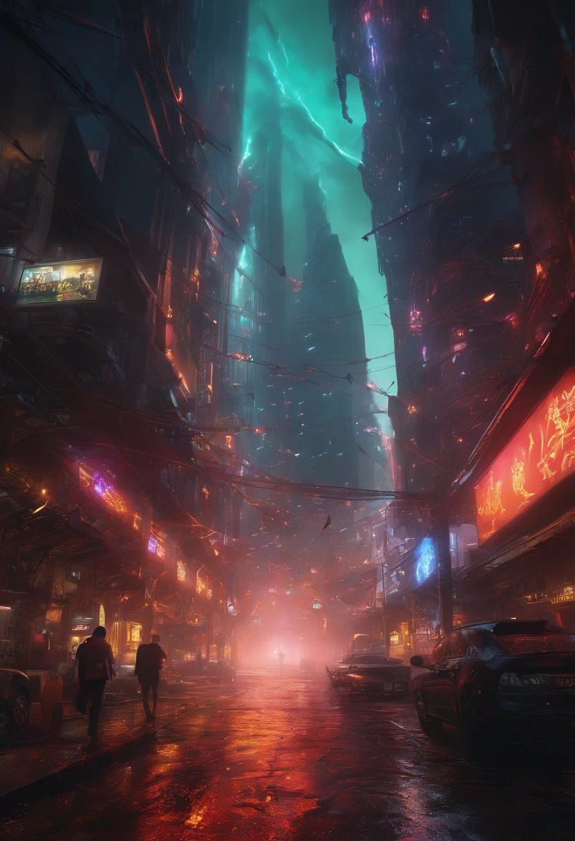 attacked with plasma weapons、A melting city