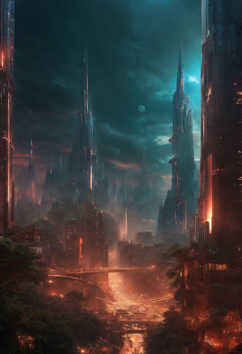 attacked with plasma weapons、A melting city