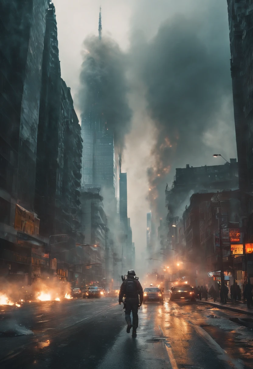 attack with plasma weapons、melting city