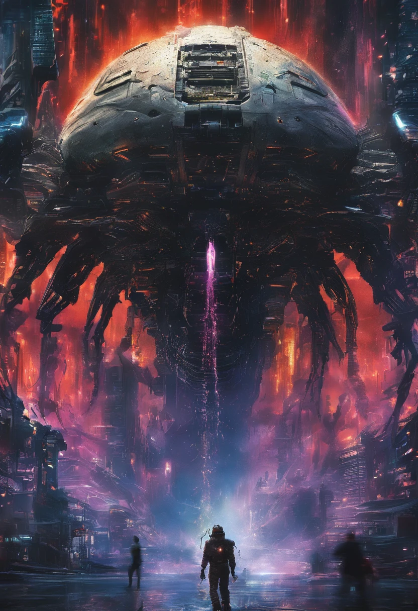 attack with plasma weapons、melting city