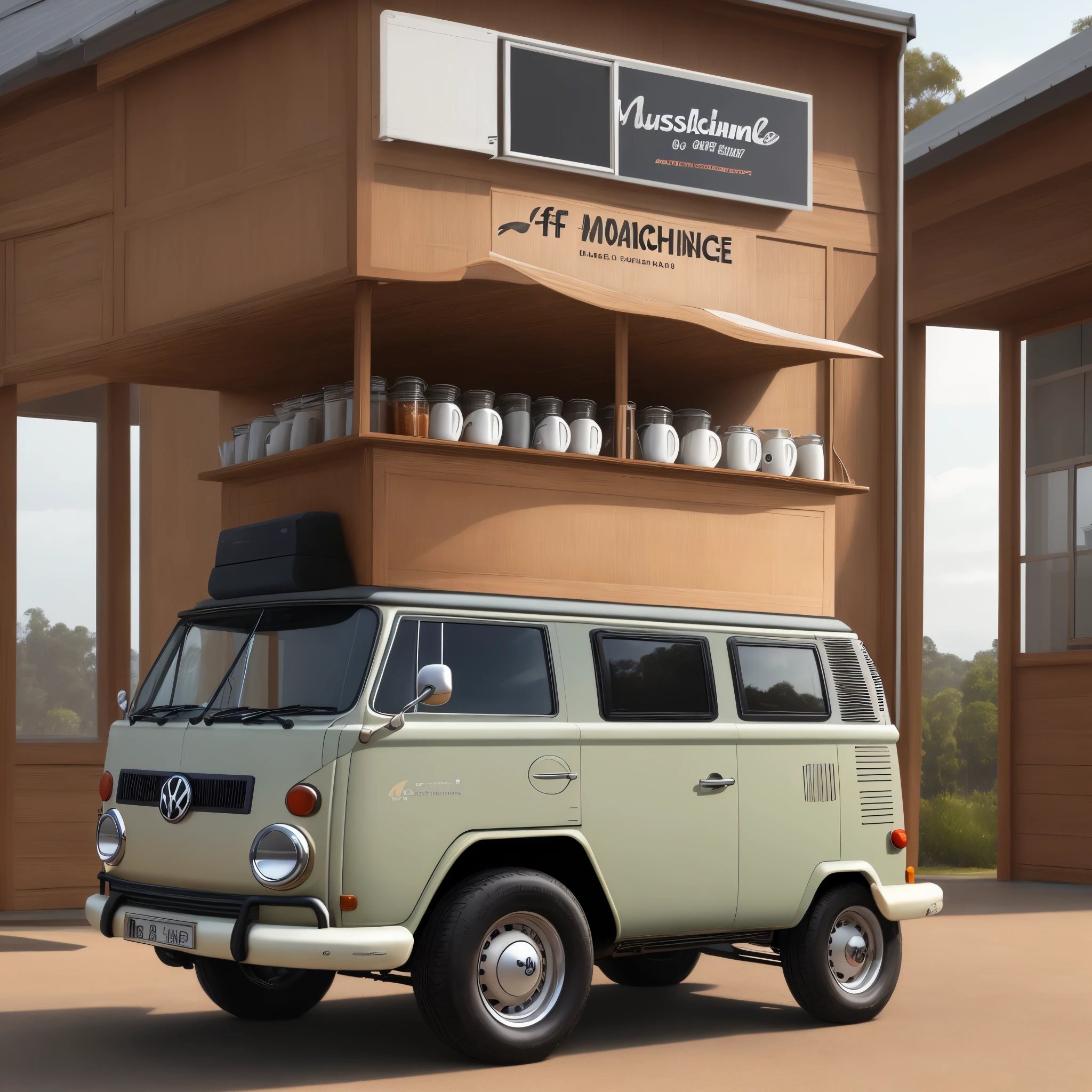 Kaffeemaschine die aussieht wie ein Volkswagen T1