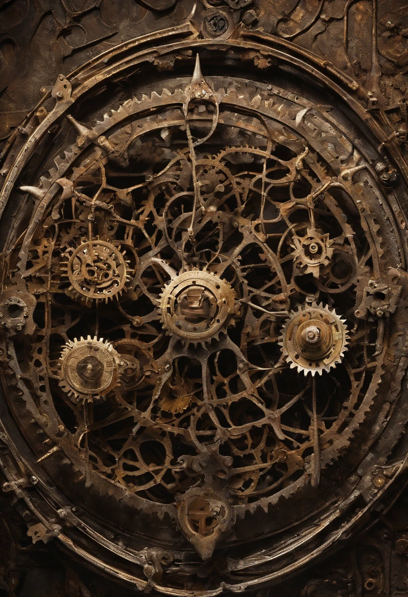 Envision an awe-inspiring scene featuring an extremely complex humanoid-model, meticulously highlighting every intricate detail, including gears, cables, and wire work throughout its body. Imagine this image in stunning 8K movie quality, capturing the essence of the damage and scratches that tell a narrative of relentless battles and wear.

Zoom in on the micro-details of the humanoid's internal machinery, showcasing the intricate arrangement of gears, the labyrinth of cables, and the precise layout of wire work. Emphasize the level of complexity that contributes to its advanced functionality and aesthetic appeal.

Highlight the battle-worn exterior, focusing on damage and scratches that tell a story of intense encounters and warfare. Capture the reflections of light on the scratched metal and chipped paint, enhancing the realism and depth of the humanoid's worn appearance.

Consider the lighting, allowing it to play a crucial role in accentuating the micro-details. Utilize cinematic lighting to cast dynamic shadows that enhance the three-dimensional quality of the humanoid, creating an immersive visual experience.

Imagine the slim humanoid in a dynamic pose, perhaps mid-action or standing amidst a dystopian environment that complements its battle-hardened appearance with glowing Eye LEDs. Integrate elements like sparks emanating from damaged components and atmospheric effects that add to the overall cinematic quality of the scene.

This detailed prompt aims to inspire the creation of an extraordinary and visually immersive depiction of an extremely complex humanoid-model in 8K movie quality, focusing on extreme micro-details of gears, cables, and wire work, while showcasing the damage and scratches that tell a compelling narrative of its battle-worn existence, painted in scuffed orange and black