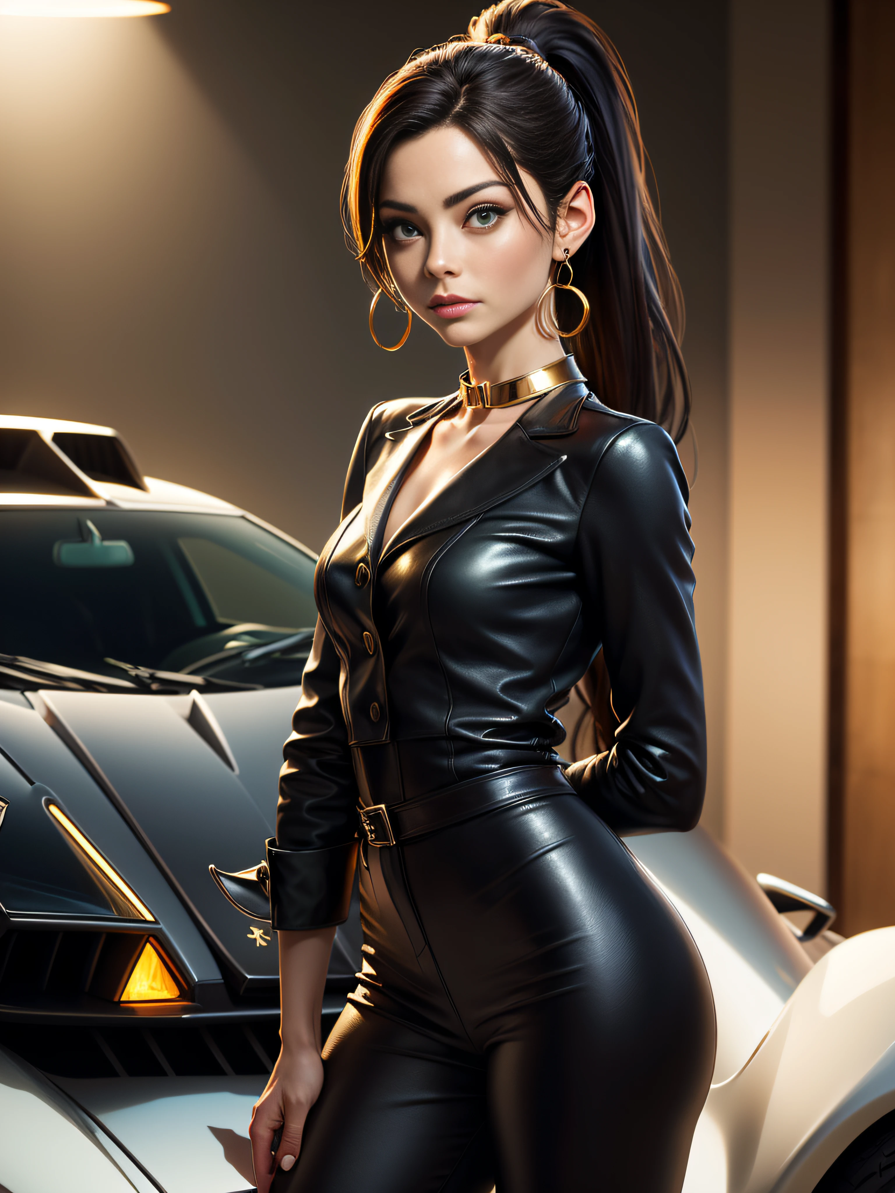 ((masterpiece)), ((best quality)), (ultra-detailed), ((extremely detailed)), 4K, (8K), best quality, (beautiful), push stained, flat color, retro art style, ((Dark eye makeup)), Woman in pants suit, solo, Actress in tuxedo, tuxedo suit, dubious smile, deceptive good looks, and an ear to the ground, feminine body curve,