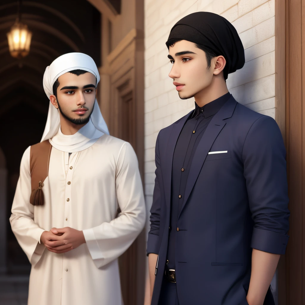 Young Muslim men