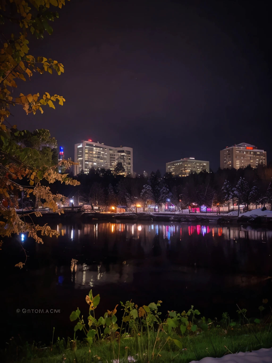 snowy weather,low light