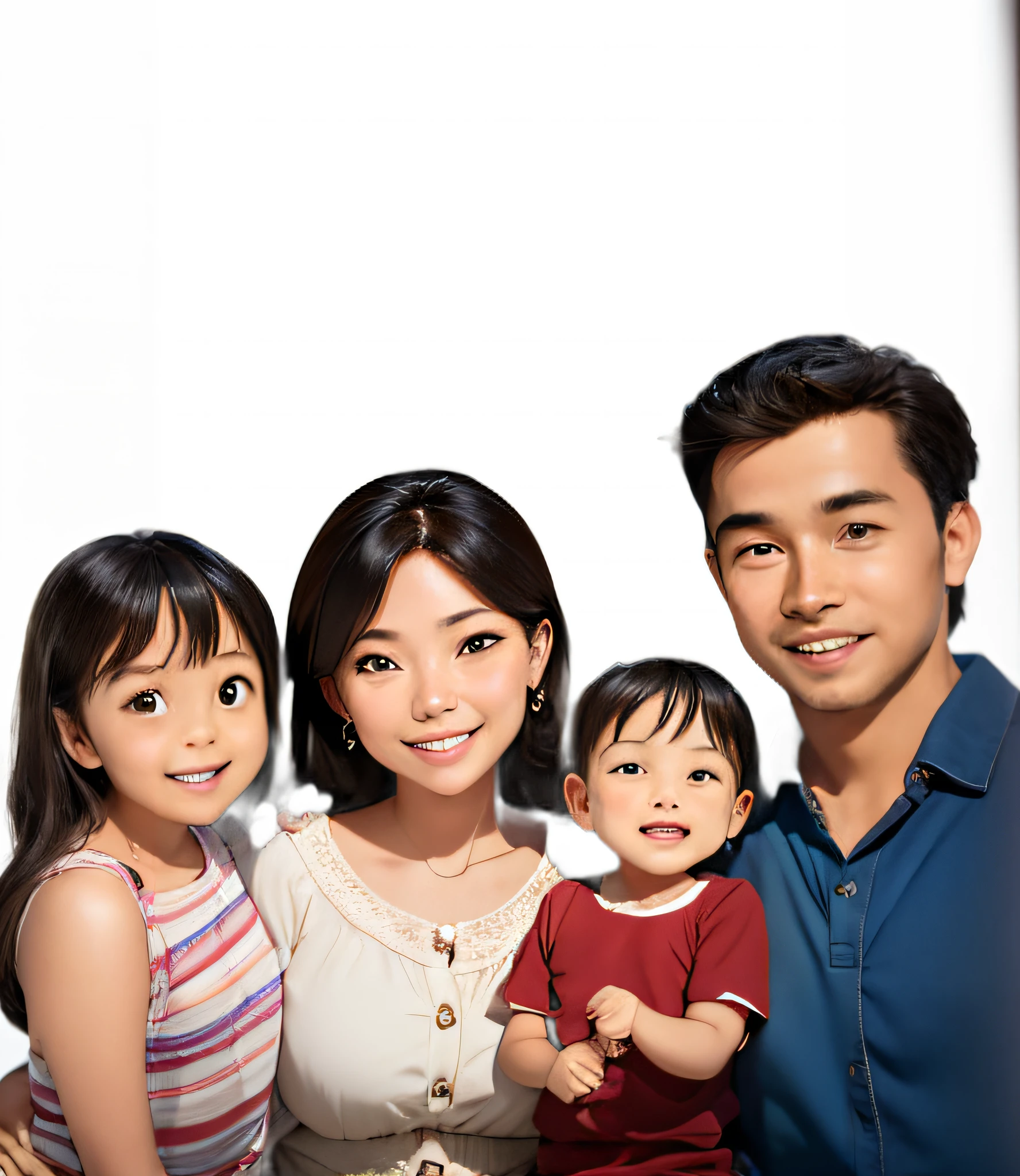 cartoon family,happy,smile
