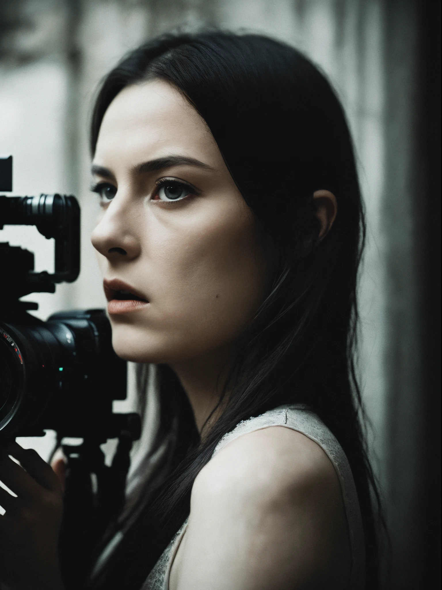 Dark, Sombre , Femme , photographie , Shooting photo, Staging , 8K , Film, film scene