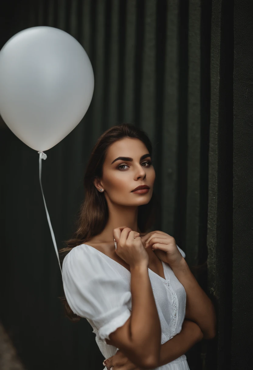 araffe woman holding a white balloon in front of her face, mulher segurando o sinal, mulher dele segurando um sinal, foto da mulher jovem, Bolhas de fala, text and a pale young woman, Mulher nova do alerta, foto de marketing legal, Foto de uma mulher, Ad image, foto de marketing, a person standing in front of a, infp mulher jovem, Sem texto!