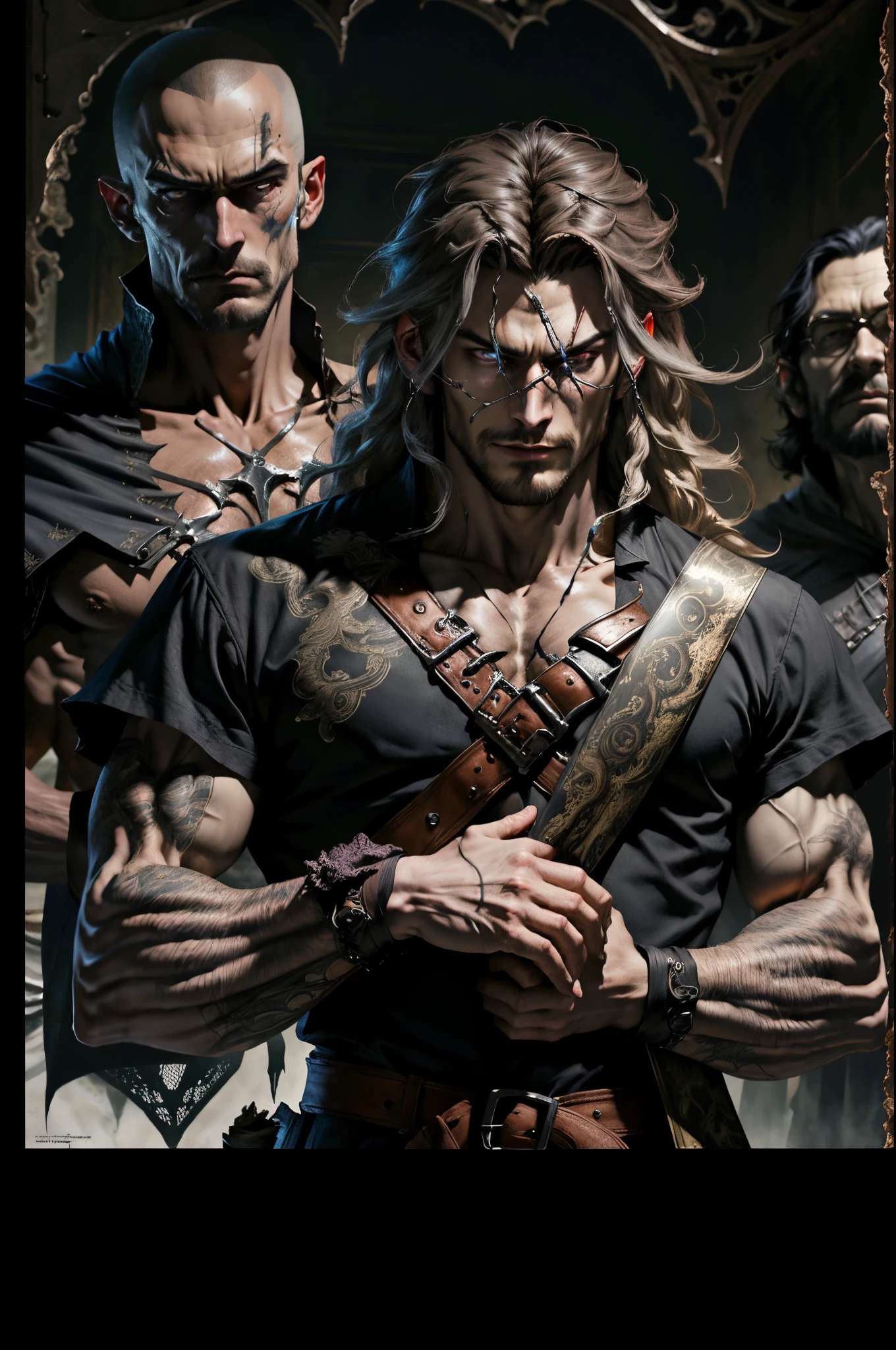 Castlevania Shadow Lord hyper realistic super detailed Dynamic Poster Movie Advertisement Masterpiece