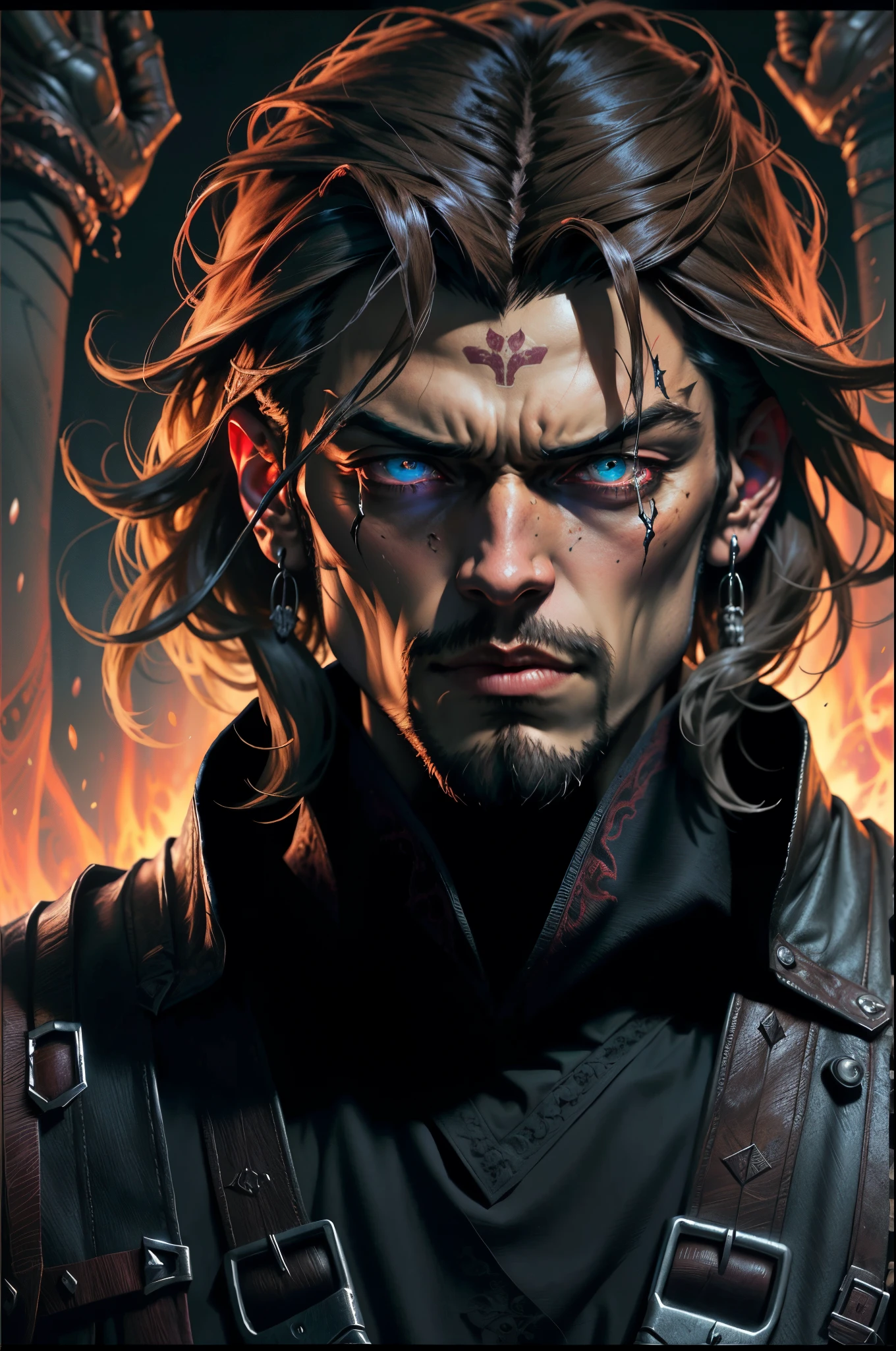 Castlevania Shadow Lord hyper realistic super detailed Dynamic Poster Movie Advertisement Masterpiece
