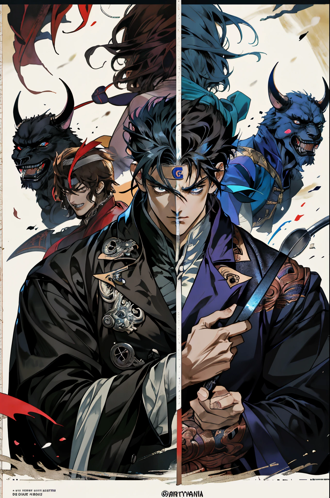 Hokuto no ken kenshiro style Castlevania Shadow Lord hyper réaliste super détaillé Dynamic Poster Film Publicité Chef-d'work