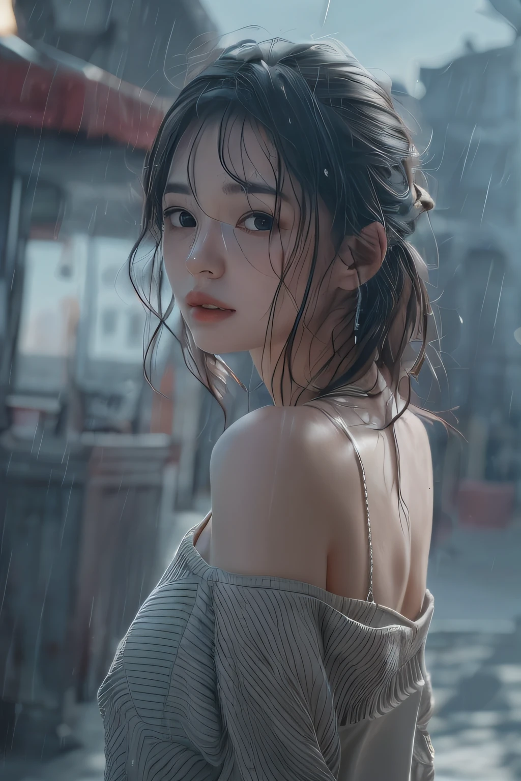 (masterpiece, best quality, beautiful quality, photorealistic, detailed lighting, extremely detailed skin, extremely detailed hair, shadows, 8k:1.2), (drunken eyes)