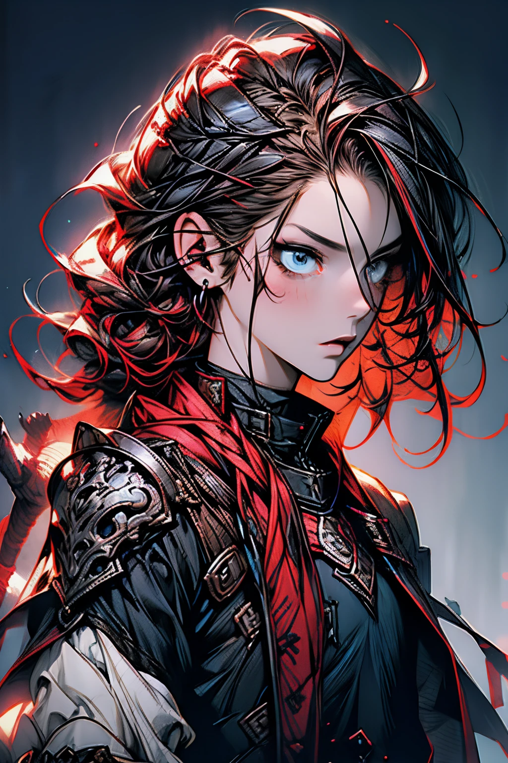Castlevania Shadow Lord hyper realistic super detailed Lord Dracula hyper realistic super detailed Dynamic shot
