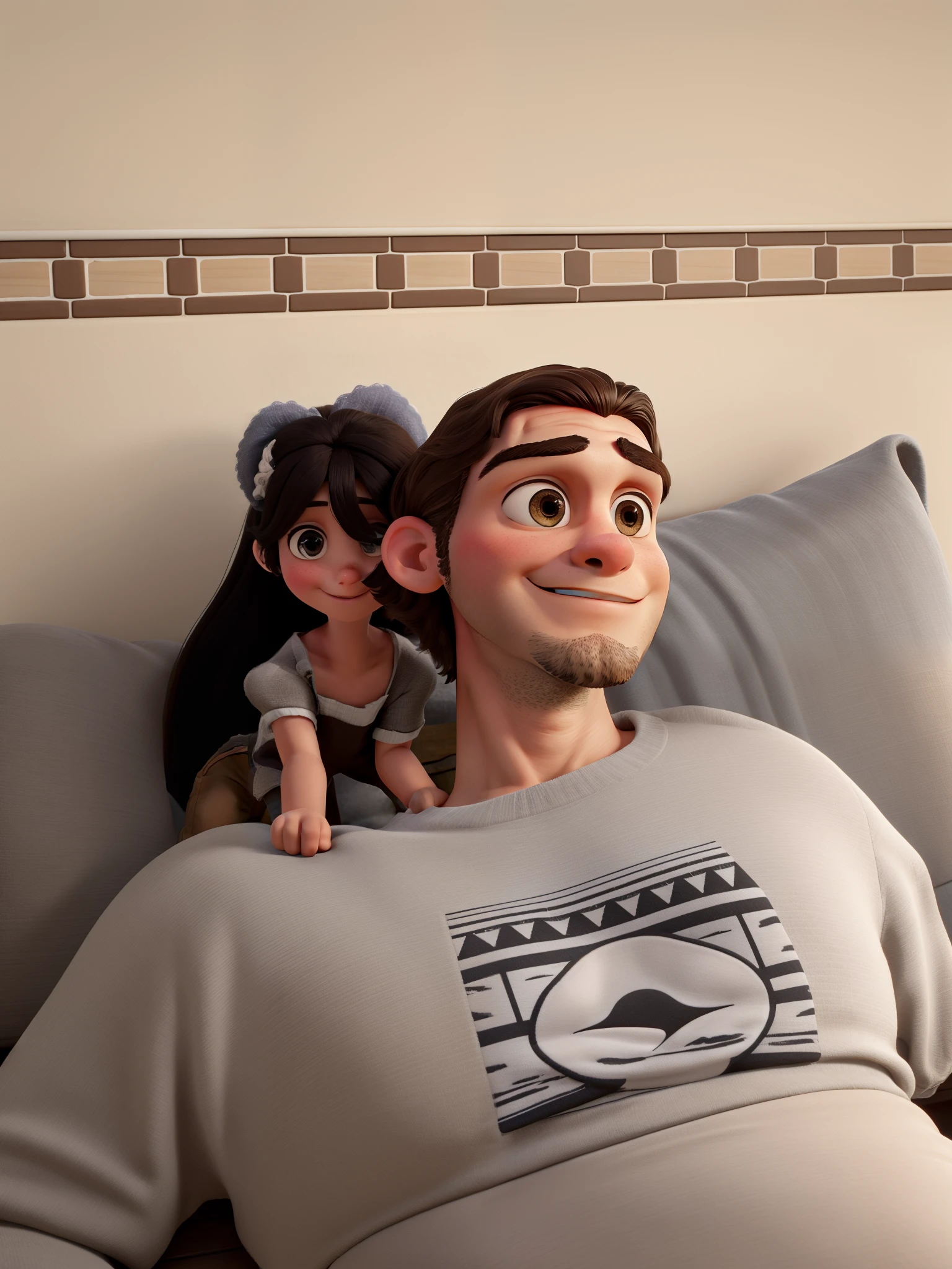 casal no estilo disney pixar, alta qualidade, melhor qualidade