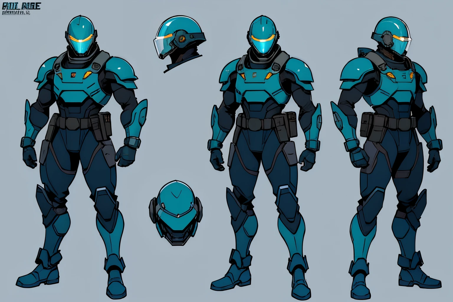 Masterpiece, High quality, ((character concept art)), ((character design sheet, same character))

a futuristic-looking male military commander, wearing a ((kevlar helmet)) and is dressed in ((blue suit)), holding weapon, holding gun, wearing epTactical, XCOM game inspired, XCOM character, ((broad shoulders)) tall, video game character design, accessories,

Expert high detail concept art, comic book style, intricate comic book outline line work, flat colors, concept art, solid background