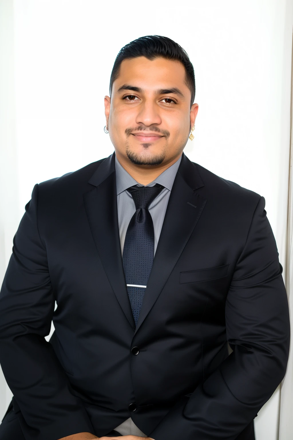 Homem de terno e gravata sentado em uma cadeira, andres rios, Joel Torres, Tiago Zapata, Cristiano Orrillo, José Moncada, Carlos Ortega Elizalde, danilo torres, david rios ferreira, Alex Flores, Alex Miranda, victor maristane, Eloy Morales, foto headshot, Jose Miguel Romano Francisca, daniel mirante