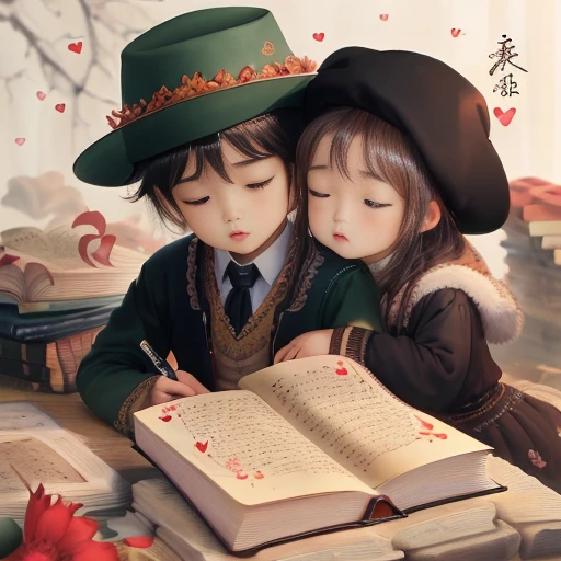 A book with the word Tâm written on it and some hearts