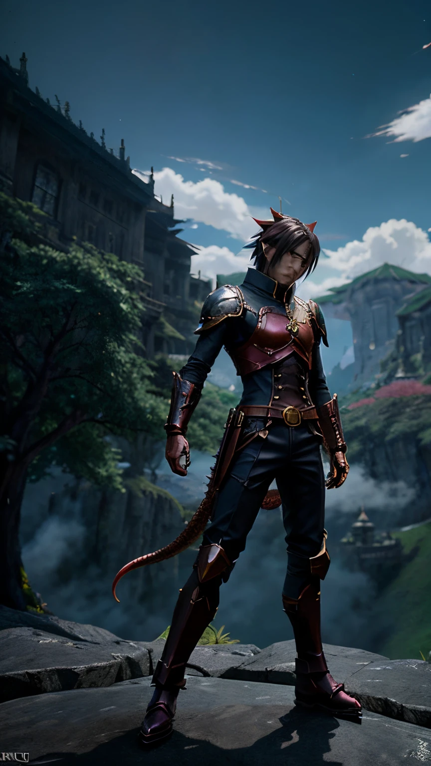 anime - style illustration of a man with a dragon on his back, epic anime fantasy, epic anime style, by Yang J, anime epic artwork, dragon knight, epic fantasy art style, human and dragon fusion, advanced digital anime art ”, anime fantasy illustration, badass anime 8 k, epic fantasy style art, anime in fantasy style, epic fantasy style, detailed digital anime art