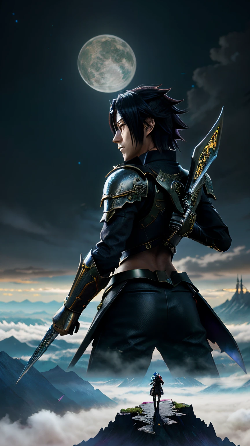 anime - style illustration of a man with a dragon on his back, epic anime fantasy, epic anime style, by Yang J, anime epic artwork, dragon knight, epic fantasy art style, human and dragon fusion, advanced digital anime art ”, anime fantasy illustration, badass anime 8 k, epic fantasy style art, anime in fantasy style, epic fantasy style, detailed digital anime art