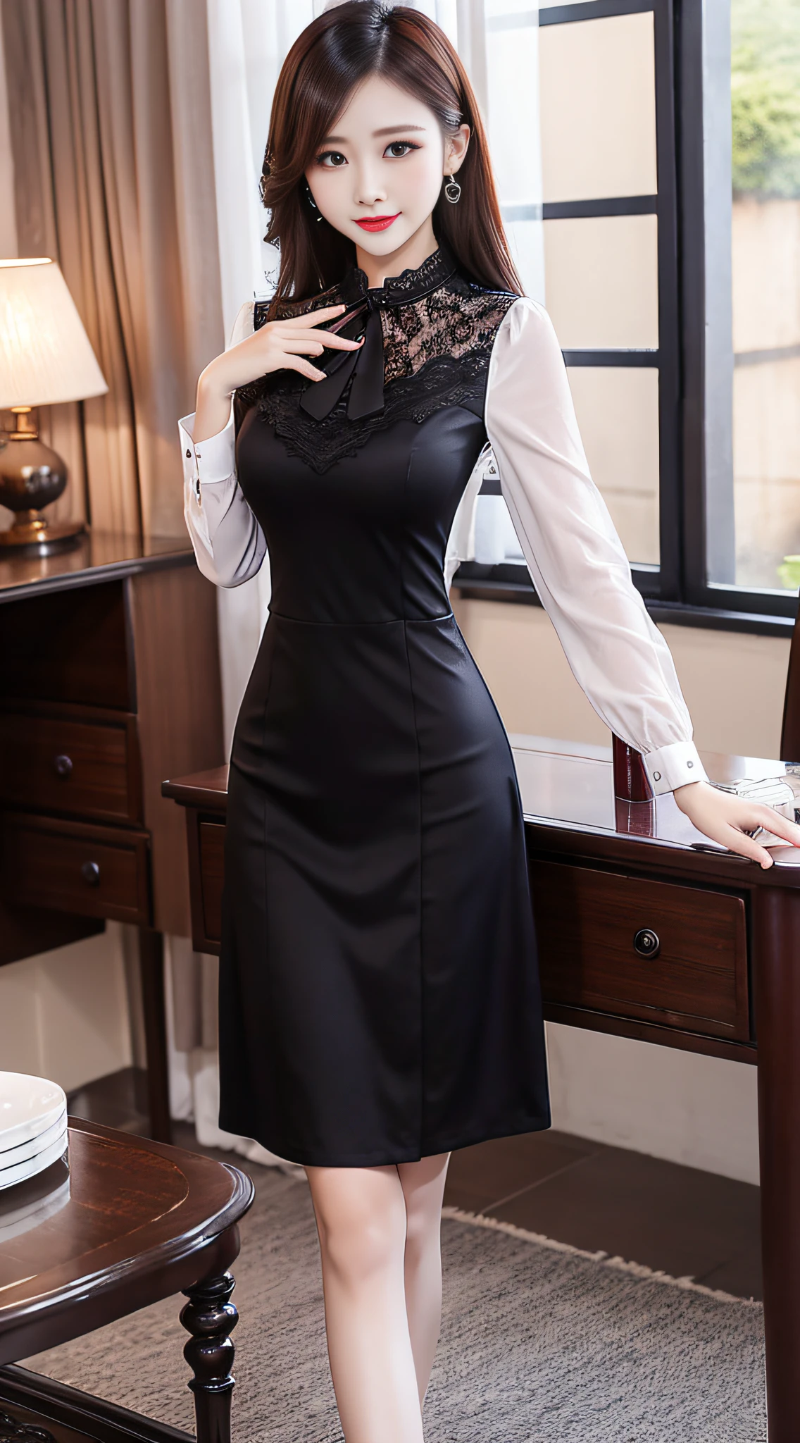 Charming beauties、hostess dresses、Evil Female Executive、blouse、tight skirts、Evil Fall、dark、brainwash、panthyhose、lacy fabric、beauty legs、Brainwashing makeup