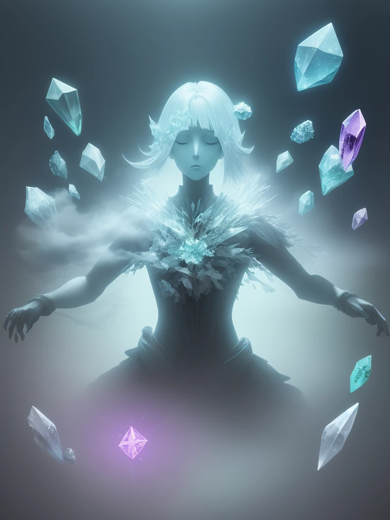 Crystal mind haze floating mist