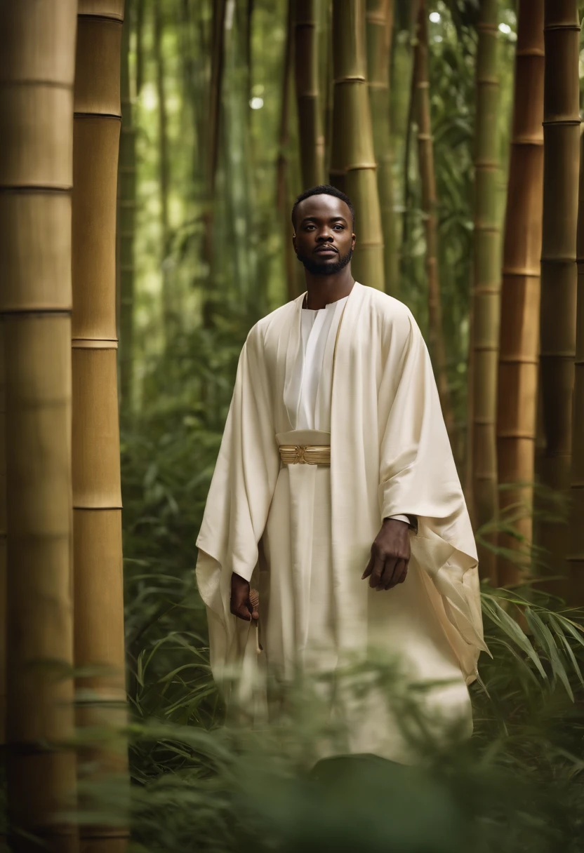 Beautiful black strong man With your mind calm and centered, visualize yourself stepping into a serene and tranquil garden, surrounded by vibrant colors and the soothing sounds of nature. Allow yourself to fully immerse in this peaceful environment, feeling a sense of deep relaxation and inner stillness washing over you.godly golden zeno light made of fire and thunder in Hands on hips Reminiscent of the classic superhero stance, stabilise yourself, stand tall and place your hands on your hips. lotus meditation in middle of water pond made of qabalah and qlippoth, channeling balance. virgo dream cycle. abstract surrealism, high quality, very detailed. meta modernity, quantic dimensional, simulation. high contrast between light and darkness, sfumato and chiaroscuro photography in the style of agostino arrivabene and remedios varo.