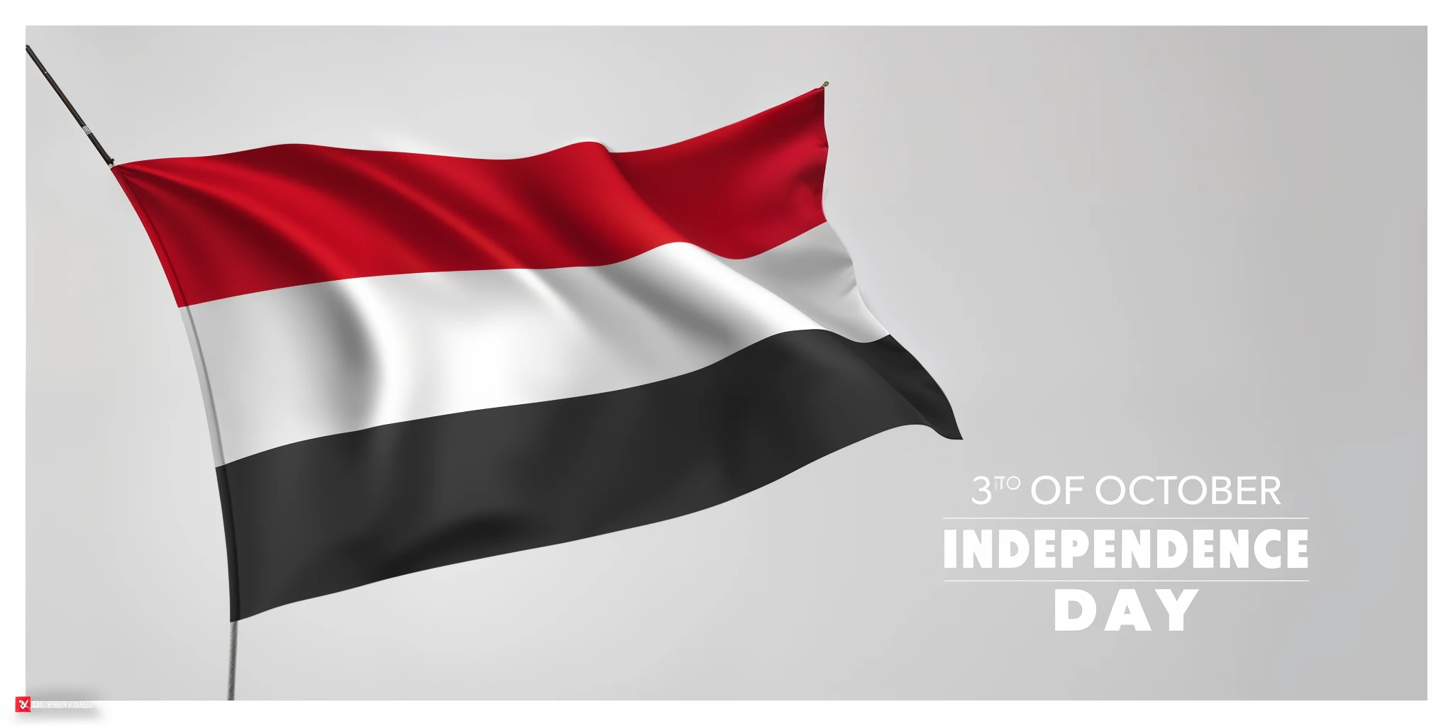 Flag of the United States of America with the text Independence Day in October, Roger that, edited, Indonesia, Independence, illustration", feature, Egypt, Photograph, Created in Adobe Illustrator, Digitally painted, Best on Adobe shares, Wide image, Red and black flags waving, a hyper realistic, Red and black flags, Ross, High quality image, Colors red white and black
