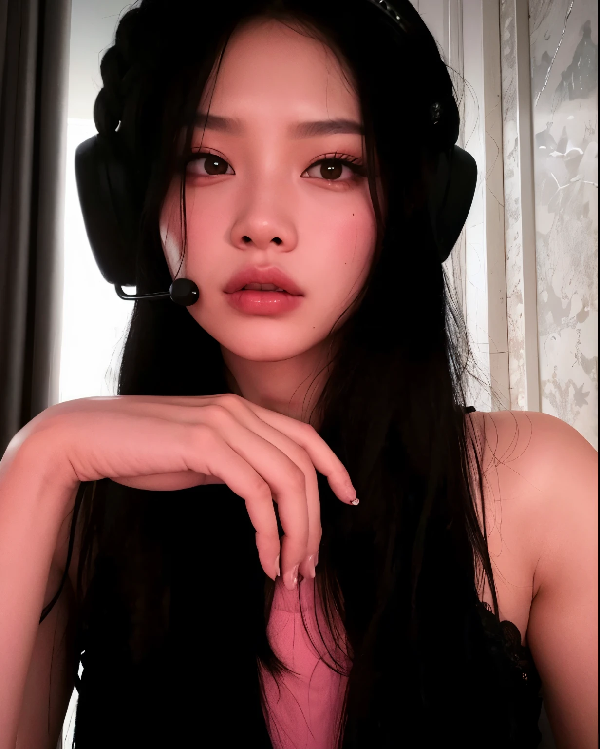 There's Jennie wearing cat ears and a white blouse, linda Delphine, Tifa lockhart, Amouranth, Ahri, de League of Legends, Streamer do Twitch, foto de perfil 1024px, seductive Tifa lockhart portrait, d. VA de Overwatch, Tifa lockheart, anime vibes, portrait of Tifa lockhart, Tifa, jennie blackpink