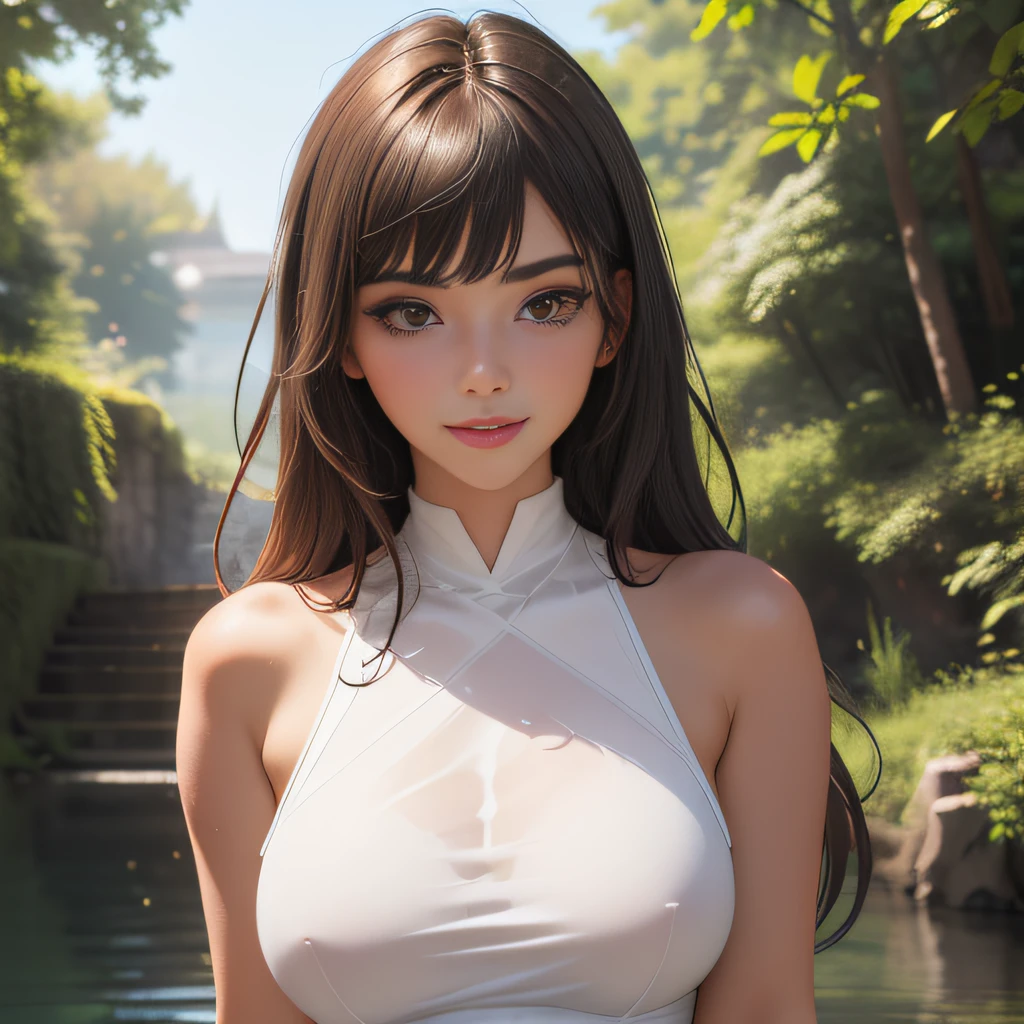 (Extremely detailed 8k wallpaper:2), (photo:2), (soigne Beautiful girl:2), (gives a lecture to friends:2), detailed (Face and eyes), (hyper realistic:1), (highly detailed:1), (epic realistic:1), rim light, (maximum details:1), cozy, (fullbody:1.3), (looking at viewer:2.0), (Woman's Attractive Qualities:2), (Attractive Woman:2), (Attractive:2), Smile, Intelligence, Empathy, Gracefulness, Sense of Style, Fitness, Grooming, Optimism, (Sensitivity:2), Sincerity, Romantic Gestures, Playfulness, Fashion Sense, (Sensuality:2), Charm, Modesty, Thoughtfulness, (Femininity:1), Flirtatiousness, Warmth, (Physical attractiveness:2), A beautiful smile, A love of life, strength and power, vulnerability, curiosity, wonder, love, (nature background:2), kawaii, waifu, Beautiful breasts, (attractive body:2), (Beautiful body:2), Beautiful pose, attractive pose, (Beautiful legs:1.0), (spread legs:1.0), (Beautiful clothes:1), (classic clothes:2), (elegant clothes:2), (European clothes:2), detailed clothes, (skirt:1), (blouse:1), (provocative pose)