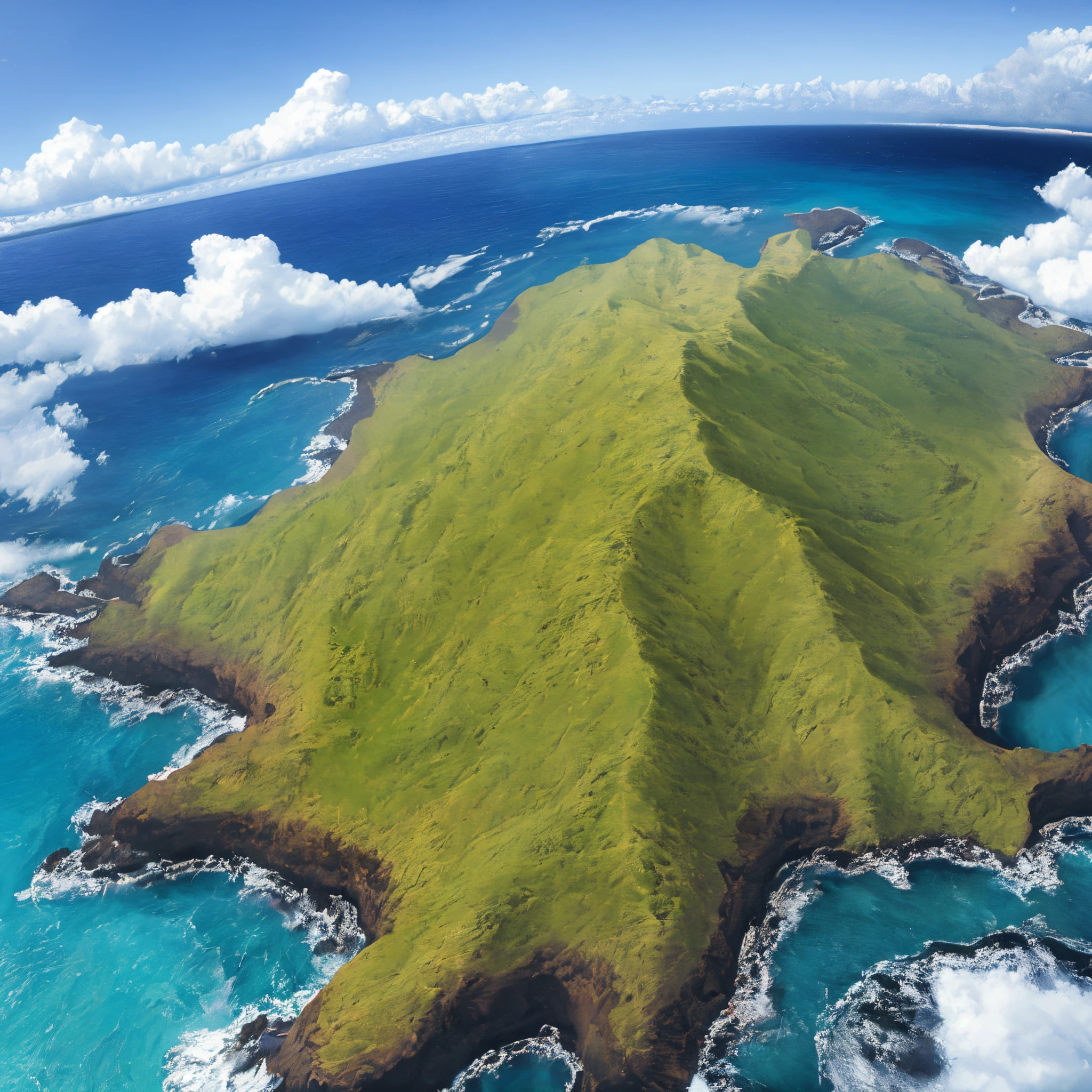 The big island of Hawai'i in tribal tattoo
