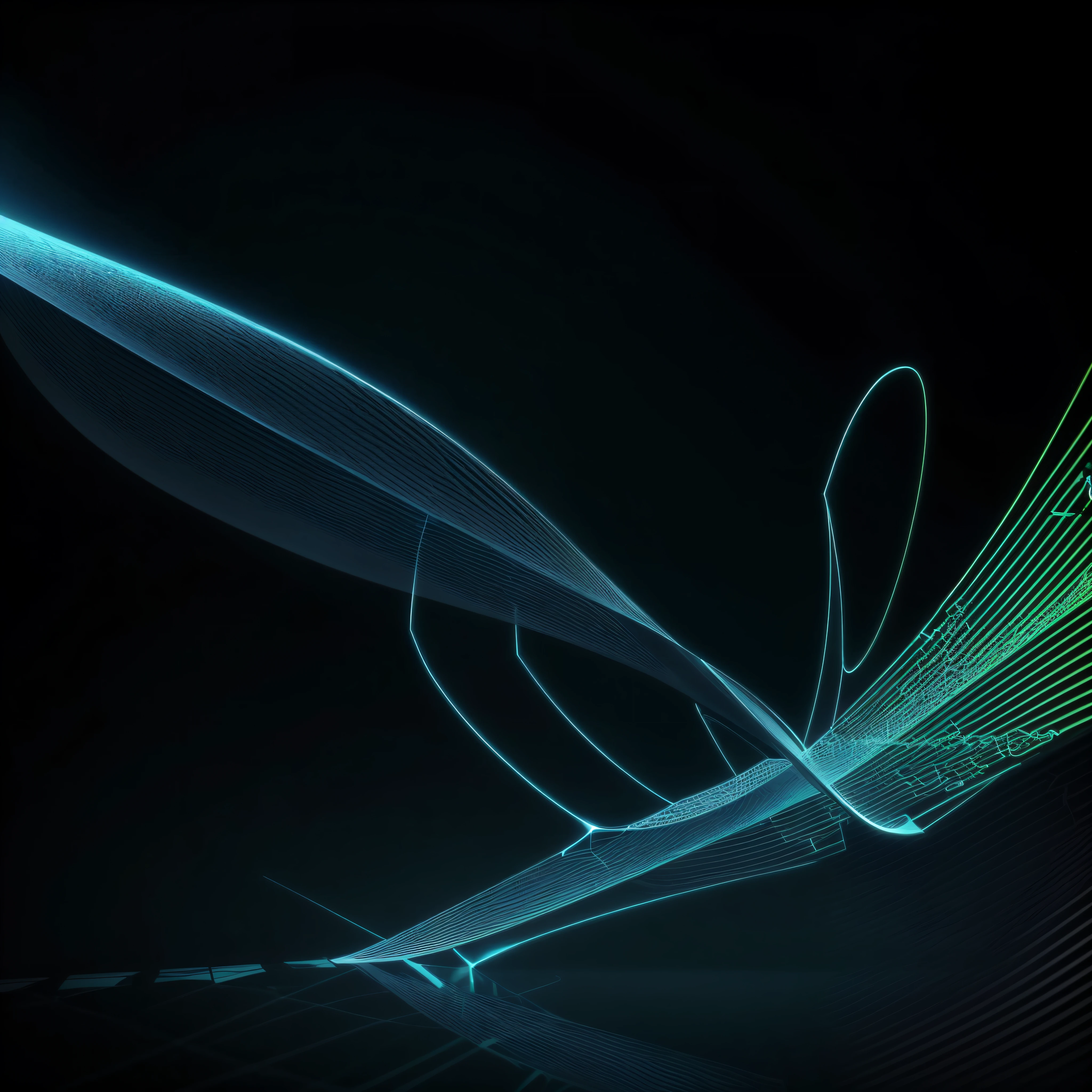 Engaging 3D visualization featuring stunning graphs、glinting