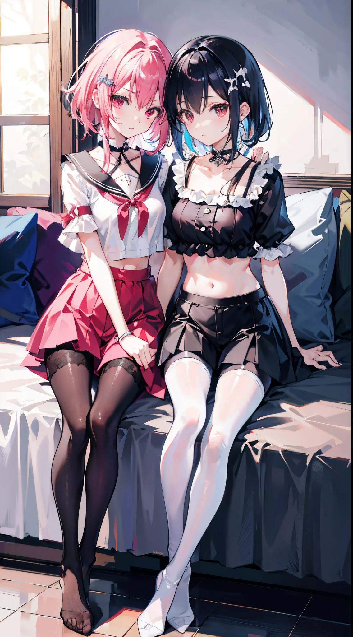 solo,full body, white corset,(arms bound behind back),shibari,red rope, (bound body:1.4), white fishnet stockings, View from front, (elf girl), ((dark skin)), light blue curly hair, perfect body, girl on bed, looking with anticipation and extasy into camera, masterpiece, hyper realistic anime art, (((erotic pose))), seductive, sexy, 1 girl, ahegao, tongue out, saliva dripping, pure pleasure face, (bound to bed), (cum_on_breasts), sweating, wet skin, erotic --auto --s2