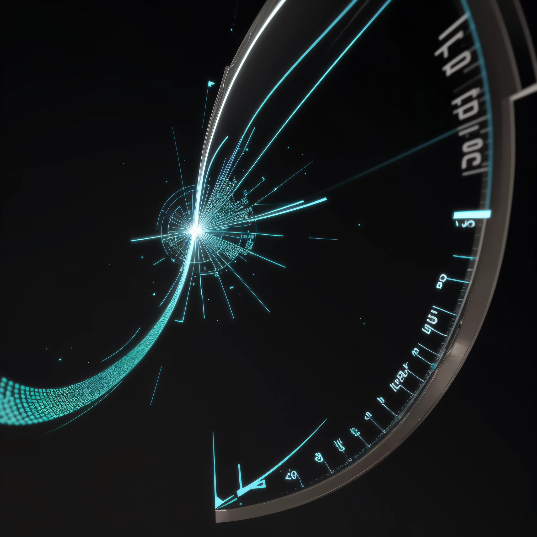 Engaging 3D visualization featuring stunning graphs、glinting